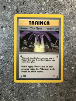 Pokemon TCG Cards 1st Edition Pewter City Gym 115/132 Gym Heroes Uncommon NM - Image 1