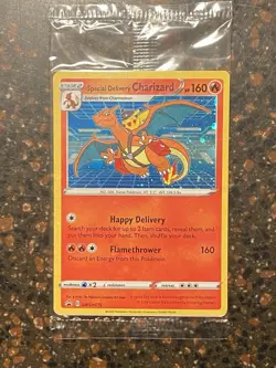 Special Delivery Charizard Pokemon Center Promo Card Still Sealed SWSH075 - Image 2