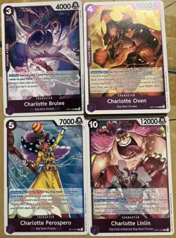 One Piece Card Lot Of 4. Rare Foil. - Image 1