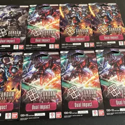 Gundam Card Game GD02 Dual Impact 10 Sleeved Booster Packs All Sealed English! - Image 3