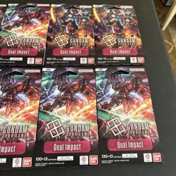 Gundam Card Game GD02 Dual Impact 10 Sleeved Booster Packs All Sealed English! - Image 4