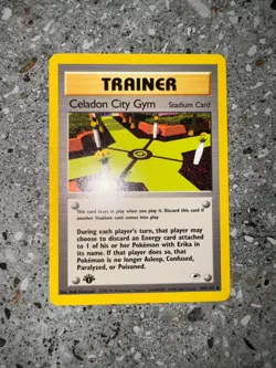 Pokemon TCG Cards 1st Edition Celadon City Gym 107/132 Gym Heroes Uncommon NM - Image 3