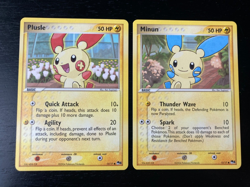 POKEMON POP CARD (Series 1) Plusle 13/17 & Minun 12/17 EX/NM Free Shipping - Image 1