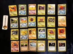 1st Edition Fossil Pokemon Lot (24 Cards) - MINT - Image 1