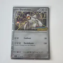 Pokemon TCG Duraludon 129/191 Surging Sparks Stamped Promo Card - Image 1