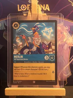 Disney Lorcana Merlin Self Appointed Mentor (Common) Trading Card - Image 1