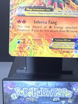 Pokemon Card M Houndoom EX 22/162 XY Breakthrough Holo Rare Played - Image 5