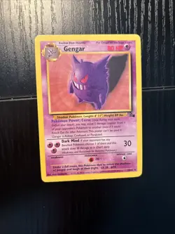 Gengar 20/62 - Pokemon Fossil Unlimited Rare Card Non Holo NM - Image 2