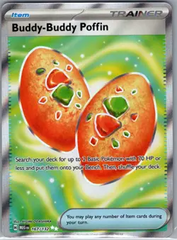 Buddy-Buddy Poffin 167/132 ME01: Mega Evolution - Pokemon Card - NM - Image 1