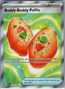Buddy-Buddy Poffin 167/132 ME01: Mega Evolution - Pokemon Card - NM - Image 1