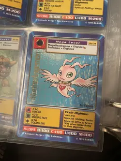 Marineangemon 1999 foil letter Digimon Card - Image 1