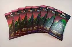 8 PC LOT MTG Throne of Eldraine 15 Card Collector Booster Pack - Image 1