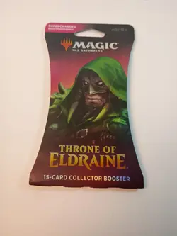 8 PC LOT MTG Throne of Eldraine 15 Card Collector Booster Pack - Image 2