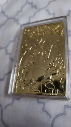 Rare 1999 Pokemon Charizard 23K gold-plated card with COA in Pokeball Case. - Image 4