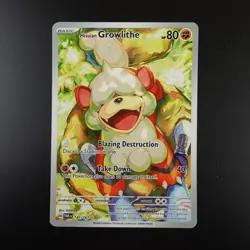 Hisuian Growlithe 181/167 Pokemon Twilight Masquerade Holo Full Art Card - Image 1