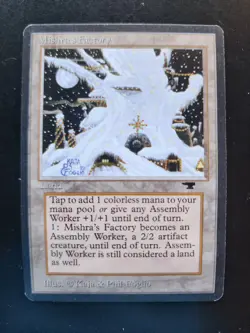 Mishra's Factory (Winter) Magic: The Gathering x1 Antiquities Moderately Played - Image 1