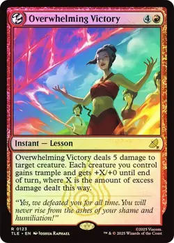 Overwhelming Victory Foil Avatar: The Last Airbender NM MTG - Image 1