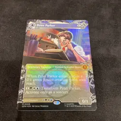 Peter Parker NM Borderless Foil, MTG, Marvel's Spider-Man, #208 Mythic Rare - Image 2