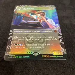 Peter Parker NM Borderless Foil, MTG, Marvel's Spider-Man, #208 Mythic Rare - Image 5