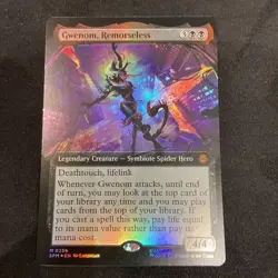 Gwenom, Remorseless (Extended Art) Marvel's Spider-Man Foil MTG #256 - Image 1