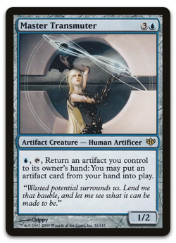 Master Transmuter Conflux LP MTG Rare - Artifact Cheat Engine Combo - Image 1