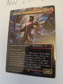 Iron Man, Titan of Innovation MTG Secret Lair Drop Borderless Non-Foil NM - Image 1