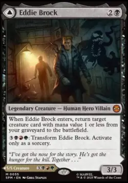 FOIL Eddie Brock // Venom, Lethal Protector - #055 Mythic Marvel's Spider-Man - Image 1
