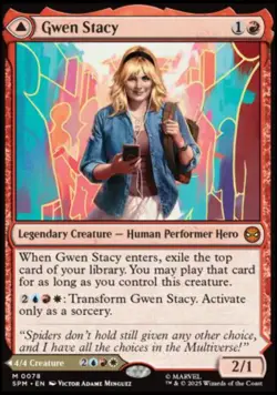 FOIL Gwen Stacy // Ghost-Spider - #078 Mythic Marvel's Spider-Man - Image 1