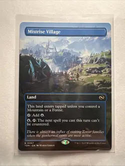 Mistrise Village (Borderless) Tarkir: Dragonstorm Regular - Image 1