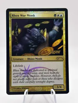 Rhox War Monk 6/12 Foil Promo FMN MTG LP - Image 1