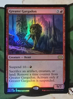 X 1 Greater Gargadon FOIL NM-M 111 Double Masters MTG Magic The Gathering - Image 1