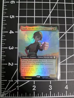 Toph, Hardheaded Teacher 0384 TLA Foil Extended Art MTG Avatar NM/M - Image 1