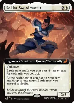 Sokka, Swordmaster (Extended Art) Foil - Avatar: The Last Airbender - Image 1