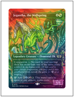 1x Jegantha, the Wellspring, Halo Foil, Magic the Gathering, MTG NM - Image 1