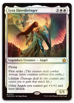 Lyra Dawnbringer #707 (Foil) (NM) Foundations FDN Magic MTG - Image 1