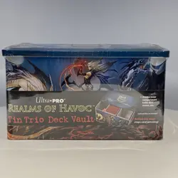 Ultra-Pro Realms Of Havoc Tin Trio Deck Magic Storage Tin New Factory Sealed - Image 1