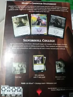 Magic the Gathering STRIXHAVEN 2021 Commander Deck Silverquill Statement Sealed - Image 3