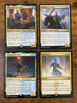 Lot of 4 MTG Blue/White The Council of Four, Marshal Zhalfir, Haytham Kenway - Image 1