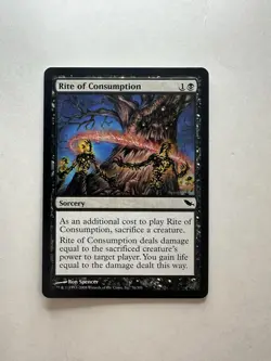Rite of Consumption LP Shadowmoor Magic The Gathering Mtg Lightly Played - Image 1