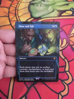 Show and Tell (Borderless) Special Guests Karlov Manor MTG NM - Image 1