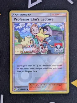 Professor Elm's Lecture Stamped 188a/214 1st Place League Challenge MINT Pokemon - Image 1