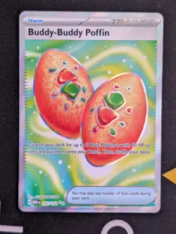 Buddy-Buddy Poffin 167/132 Pokemon TCG: Mega Evolution Near Mint (NM) Full Art - Image 1