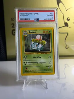 1999 Pokemon Ivysaur #30 PSA 8 NM-MT Base Set WOTC Vintage Card - Image 1