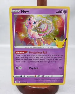 MEW 2021 POKEMON CELEBRATIONS CLASSIC COLLECTION RARE HOLO 011/025 - Image 1