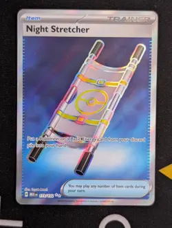 Night Stretcher 173/132 Ultra Rare Trainer Full Art - Pokemon Mega Evolution NM - Image 1