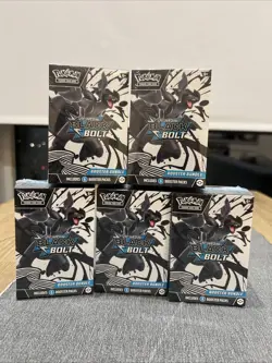 Pokemon TCG Scarlet & Violet Black bolt 5x Booster Bundle - Sealed Lot - Image 1