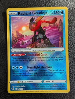 Radiant Greninja - 046/189 Astral Radiance (Pokemon) Radiant Rare - Image 1