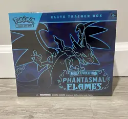 Pokemon Mega Evolution Phantasmal Flames (ME02) Elite Trainer Box ETB Sealed - Image 1