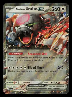 Bloodmoon Ursaluna ex 141/167 Twilight Masquerade Double Rare Pokemon NM/MINT - Image 1