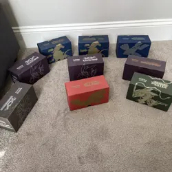 9 boxes Pokemon XY Primal Clash phantom forces plasma blast roaring skies box’s - Image 1